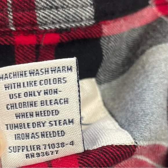 St. John's Bay Red, Black, and White Plaid Shirt
Size XL - Business Casual - Picture 4 of 9